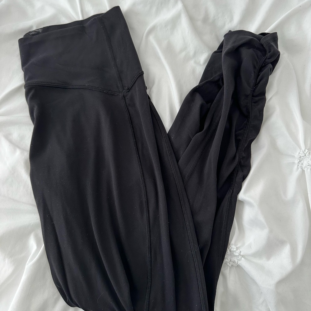 Ivivva Black Ruched Leggings
